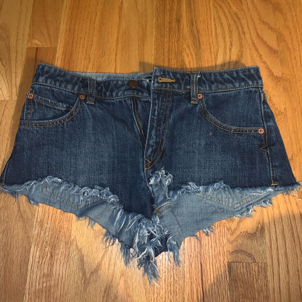Volcom denim cutoff shorts